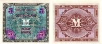 Allgemein 5 Mark Alliierte Besatzung 1944. -