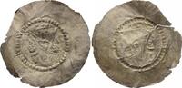 Brakteat 1215-1250 Mühlhausen, königliche Münzstätte Friedrich II. 1215-1250. Alte Patina, Schrötlingsrisse, fast sehr schön