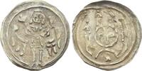 Brandenburg-Preußen Denar Albrecht III. 1283-1300. Schöne Patina, VF