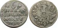 Brandenburg-Preußen 6 Pfennig Friedrich Wilhelm 1640-1688. -