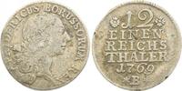 Brandenburg-Preußen 1/12 Taler 1769 B Friedrich II. 1740-1786. Winz. Kratzer, VF