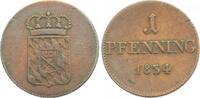 Bayern 1 Pfennig 1834 Ludwig I. 1825-1848. Winz. Schr&ouml;tlingsfehler, sehr... 117.05 元  ＋  62.42 元 运费