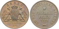 Baden-Durlach 1 Kreuzer 1871 Friedrich I. 1852-1907. Vorz&uuml;glich 93.64 元  ＋  62.42 元 运费