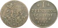 Anhalt-Bernburg 1 Pfennig Victor Friedrich 1721-1765. -