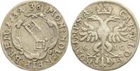 Bremen-Stadt 2 Grote, (1/36 Taler) 1739 Sehr sch&ouml;n 195.08 元  ＋  62.42 元 运费