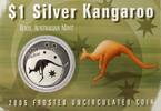 Australien 1 AUD 2005 Kangaroo 1 oz Silver 2005 in Coincard Stempelglanz 150.19 US$115.26 US$  +  40.75 US$ shipping