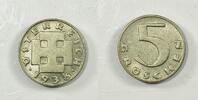 &Ouml;sterreich 5 Groschen 1938 VZ+ 3,819.96 元  ＋  194.90 元 运费