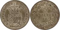 Bayern 6 Kreuzer 1867 München- Ludwig II. AU