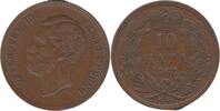 Serbien 10 Para 1868 Mihailo Obrenović III Sehr Schön+ 46.57 US$  +  58.21 US$ shipping