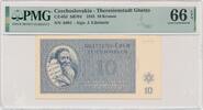 Czechoslovakia Czechoslovakia (Theresienstadt Ghetto), 10 Kronen 1943 - PMG 66 EPQ -