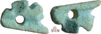 Egyptian Faience Bastet Pendant - Late Period, 664-332 BC -