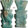Egyptian Faience Bes Amulet Pendant - Late Period, 664-332 BC -