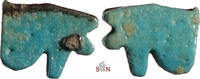 Egyptian Faience Udjat / Wedjat Eye - Late Period, 664-332 BC -
