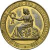 Oldenburg Einseitige, vergoldete Bronzeprobe zur Medaille Nicolaus Friedrich Peter 1853-1900 -