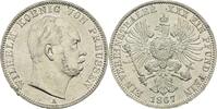 Brandenburg-Preußen Vereinstaler Wilhelm I. 1861-1888. -