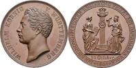 Württemberg Bronzemedaille Wilhelm I. 1816-1864. -