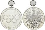 Haus Österreich Tragbare Silbermedaille 2. Republik seit 1945 -