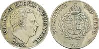 Württemberg 20 Kreuzer Wilhelm I. 1816-1864. -