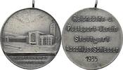 Stuttgart, Stadt Tragbare, versilberte Bronzemedaille -