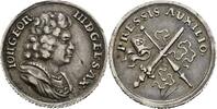 Sachsen-Albertinische Linie Silberne Miniaturmedaille Johann Georg III. 1680-1691 -