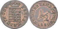 Sachsen-Meiningen Cu-1/2 Kreuzer Bernhard Erich Freund 1803-1866 -