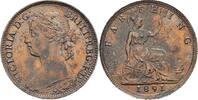 Großbritannien Cu-Farthing Victoria 1837-1901. -