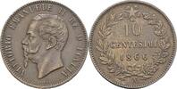 Italien Königreich Cu-10 Centesimi Victor Emanuel II. 1861-1878 -