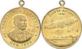 Luftfahrt Tragbare vergoldete Bronzemedaille -