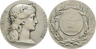 Frankreich-3. Republik. Mattierte, silberne Prämienmedaille -