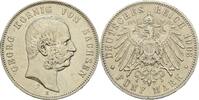 Sachsen 5 Mark Georg 1902-1904. -