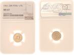 Peru 1/5 Libra Gold 1961 Republik seit 1821/1825. CH UNC