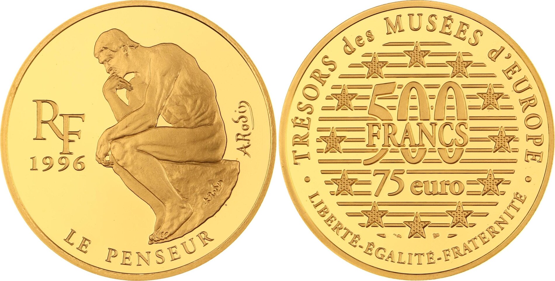 75 eur. 75 Евро. English Gold 1996 год.