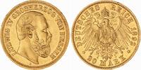 Hessen 20 Mark Gold Ludwig IV. 1877-1892. -