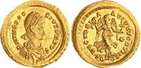 Kaiserzeit Tremissis Gold Theodosius II. 408-450. -