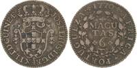 Portugal-Angola 6 Macutas José I. 1750-1777. -