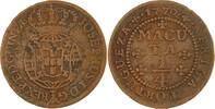 Portugal-Angola Cu 1/4 Macuta José I. 1750-1777. -