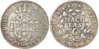 Portugal-Angola 6 Macutas Maria I. 1786-1799. -