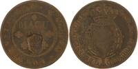 Portugal-Angola Cu 2 Macutas Maria II. 1834-1853. -