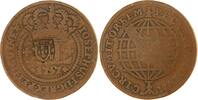 Portugal-Angola Cu 80 Reis José I. 1750-1777. -