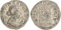 Kaiserzeit Denar Faustina II., Gemahlin des Marcus Aurelius, gestorben 175. -