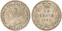 Kanada (Canada) 10 Cents Victoria 1837-1901. -