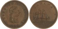 Bahamas Cu Penny George III. 1760-1820. -