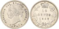 10 Cents 1858 Kanada (Canada) Victoria 1837-1901. Sehr schön