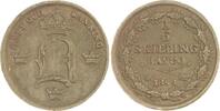 Schweden Cu 1/6 Skilling Oskar I. 1844-1859. -
