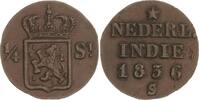 Indonesien-Sumatra Cu 1/4 Stuiver Wilhelm I. der Niederlande 1824-1840. -