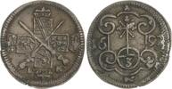 Dreier 1692  IK Sachsen-Albertinische Linie Johann Georg IV. 1691-1694. Sehr schön