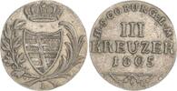 Sachsen-Coburg-Saalfeld 3 Kreuzer Franz 1800-1806. -