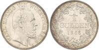 Württemberg 1/2 Gulden Karl 1864-1891. -