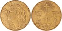 Schweiz-Eidgenossenschaft 10 Franken Gold 1911 B Fast vorz&uuml;glich 867.95 US$  +  11.57 US$ shipping