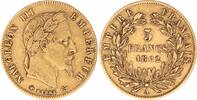 Frankreich 5 Francs Gold 1862 A Napoleon III. 1852-1870. Sehr sch&ouml;n 318.25 US$  +  11.57 US$ shipping